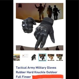 Tactical Gloves Black Men’s Medium